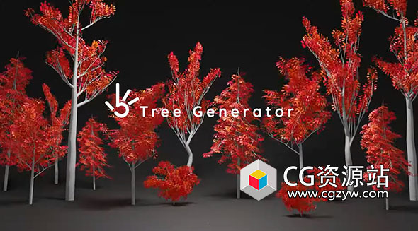 Blender 3.0几何节点树生成器（带风）Blender Tree Generator Setup(with wind)