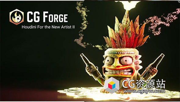 Houdini 18.5特效粒子模拟着色程序动画基础教程