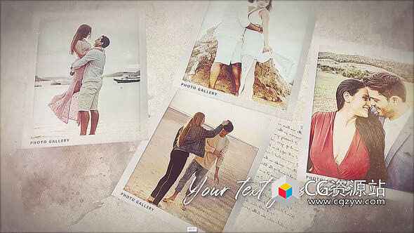 AE模板-时尚回忆旅行幻灯片婚礼视频相册片头 Stylish Memories Slideshow