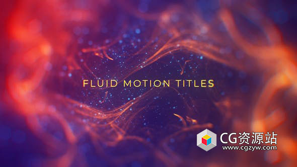 AE模板-流体运动粒子流动背景文字标题片头 Fluid Motion Titles