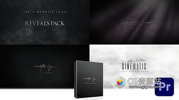 PR模板-4组电影标志展示标题预告片 Cinematic Logo Reveal Pack