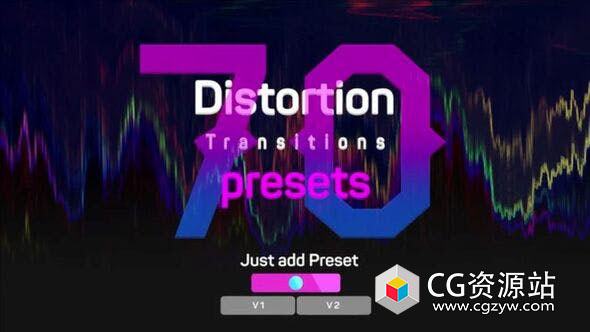 PR预设-70个时尚外观失真扭曲变形过渡视频转场 Distortion Transitions Presets 2