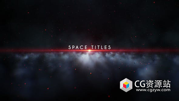 AE模板-三维宇宙空间文字标题预告片 Space Titles