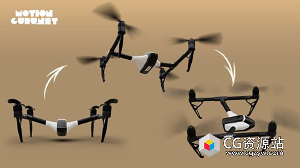 Blender 3.0无人机建模和动画制作视频教程+中英文字幕