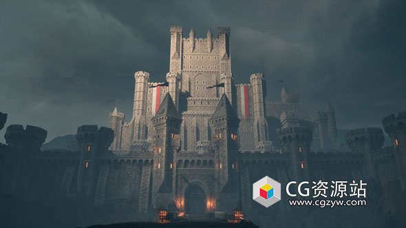 虚幻引擎UE5制作中世纪城堡游戏场景工作流程视频教程