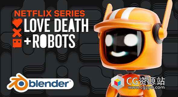 Blender卡通机器人角色建模实例制作教程+中英文字幕