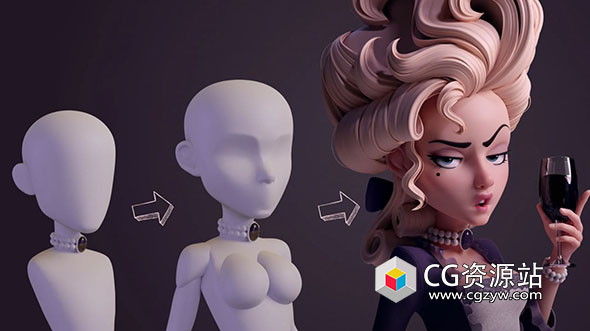 Blender/Zbrush人物角色基础网格模型+使用教程-图片1