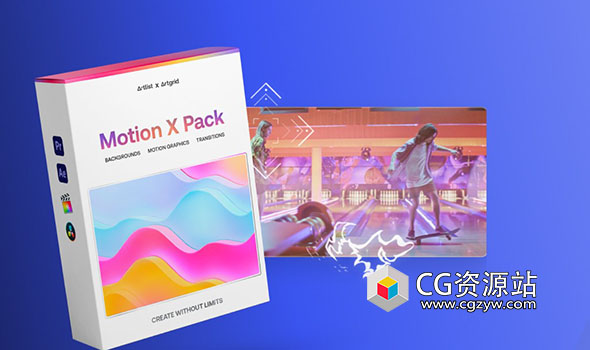 200个手绘卡通彩色转场过渡渐变背景动态图形动画4K视频素材