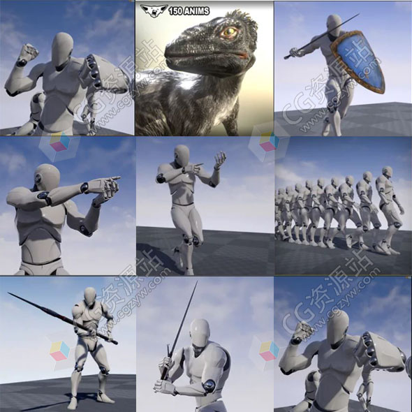 Unreal Engine虚幻引擎游戏资源捆绑包 Kubold UE4+FBX 文件