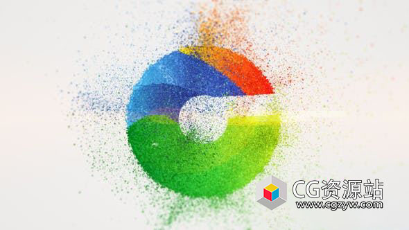 AE模板-粒子汇聚三维Logo动画 2in1 3D Particle Logo