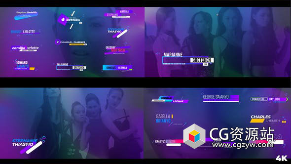 AE模板-20组多彩现代时尚视频字幕标题动画 Simple and Modern Lower Thirds