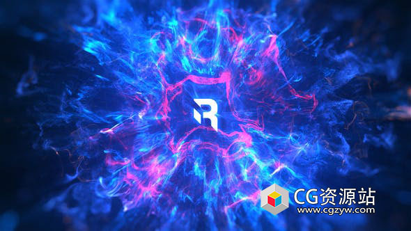 AE模板-能量粒子冲击波Logo动画 Shockwave Logo