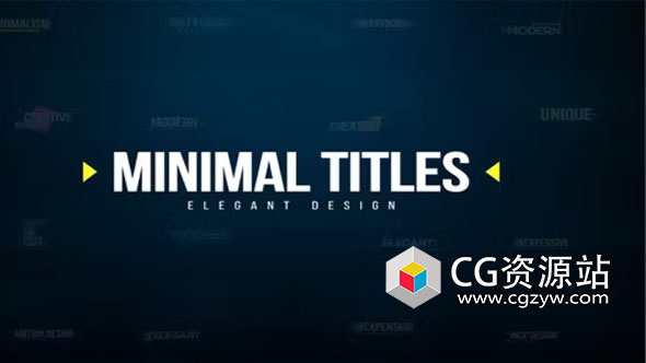 FCPX插件-16组4K简洁文字标题排版动画 Minimal Titles