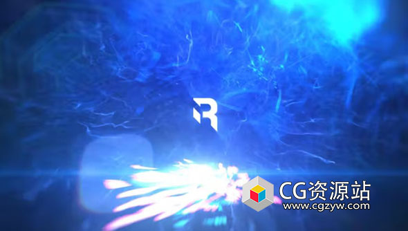 AE模板-能量冲击波粒子标志Logo动画展示