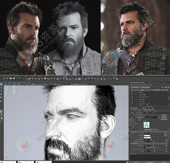 Maya/Zbrush电影游戏动画人物角色制作大师级视频教程