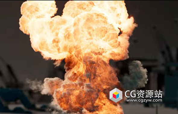 Houdini爆炸火焰烟雾VFX特效视频教程
