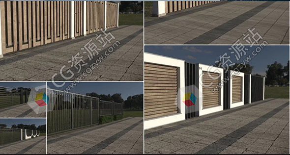 30组高品质围栏护栏篱笆3D模型(MAX/FBX/OBJ格式)-图片1