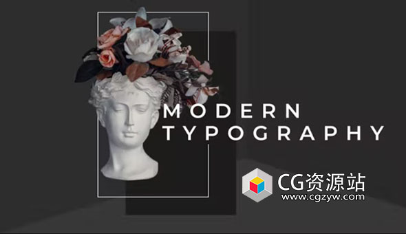 PR模板-16个很酷创意现代文字排版动画 Modern Typography