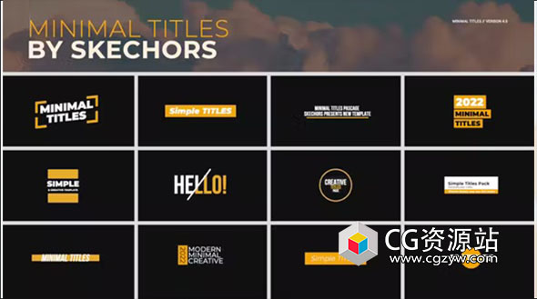 FCPX/PR模板-12简单文字标题排版动画 Simple Titles 3.0