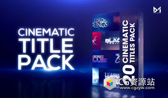 AE模板-20组大气电影游戏文字标题预告片动画 Cinematic title pack