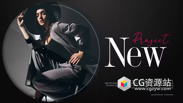 AE模板-时尚vlog社交媒体宣传图片视频标题片头 Fashion Promo