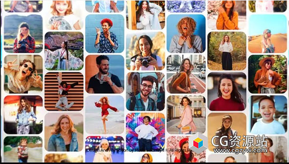 AE模板-多屏分屏图片视频logo动画 Multi Screen Opener