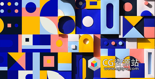 彩色三维循环动画场景颜色应用C4D教程+中英文字幕