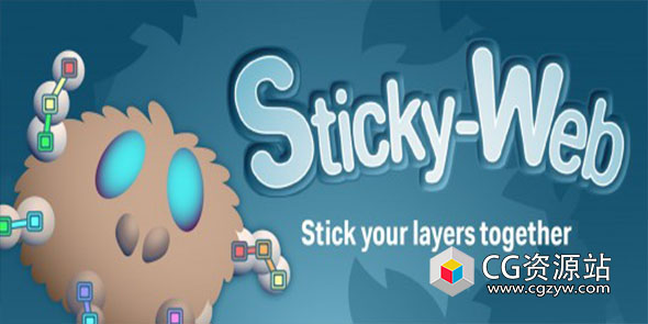 多图层快速父子链接AE脚本 Sticky Web V1.0 + 使用教程