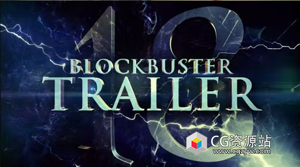 AE模板-E3D大气电影动作预告片 Blockbuster Trailer