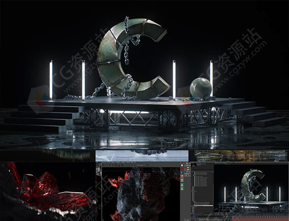 Coloso C4D和Octane Render逼真纹理大师级视频教程中文字幕-图片1