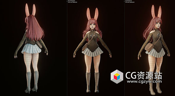 Blender兔女郎全流程角色建模视频教程 Bunny Girl-图片1