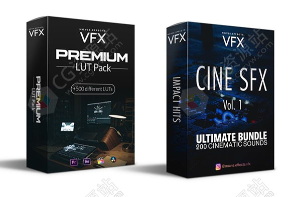 电影制片人常备音效包和调色LUT包 CINE SFX Vol. 1 Ultimate Bundle & Premium LUT Pack-图片1