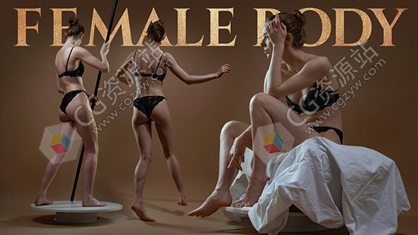 770张女性人体肖像表情姿势造型高清参考图片-图片1