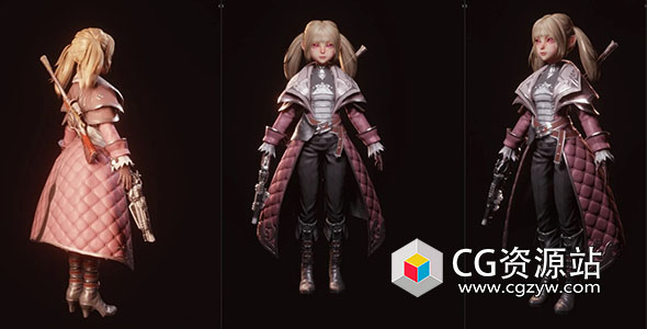 Blender三维MMORPG女性游戏角色建模教程-图片1