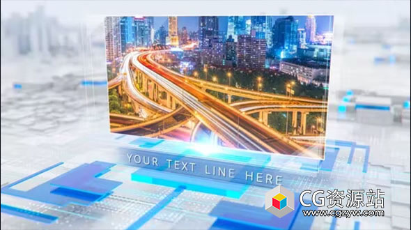 AE模板-科技感大气企业宣传时间线幻灯片 Corporate Slideshow V01