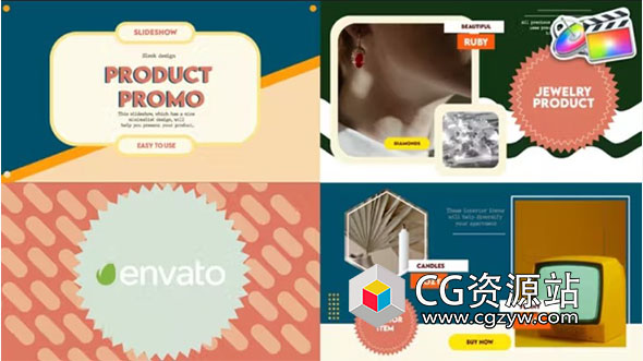 FCPX插件-4K在线产品销售促销视频片头 Sale Product Promo Slideshow