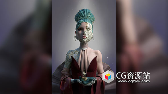 ZBrush+Maya+Painter三维人物角色插图设计全流程视频教程