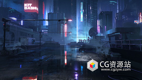 Blender+PS三维场景动画背景概念艺术设计视频教程