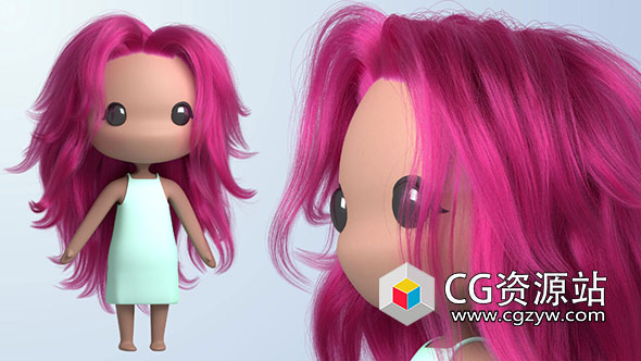 Maya和Xgen头发制作视频教程 Creating a Stylized Groom in Maya & Xgen