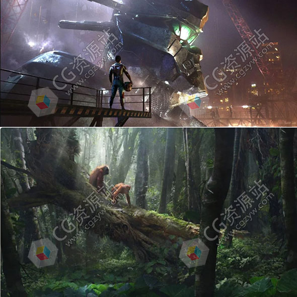 三维电影场景构图讲故事情绪灯光色彩视频教程