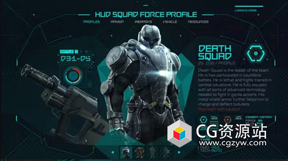 AE模板-科技感HUD元素多用途游戏模板 Hud Multipurpose Game