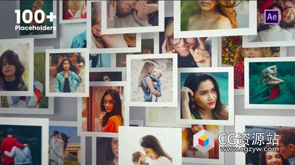 AE模板-照片回忆幻灯片相册片头 Memories Slideshow