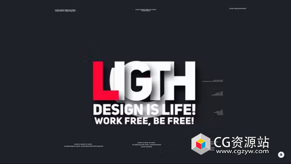 AE模板-8个场景创意文字标题排版动画 Typo Scenes