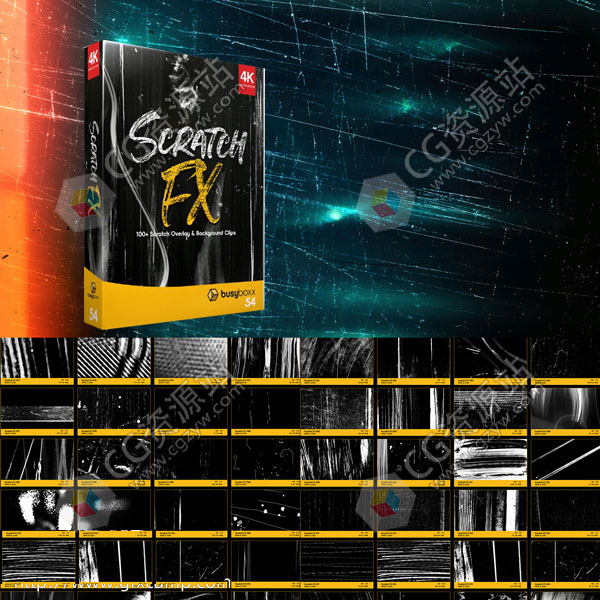 104组4K污迹划痕噪点叠加特效合成视频素材 BB 54-图片1