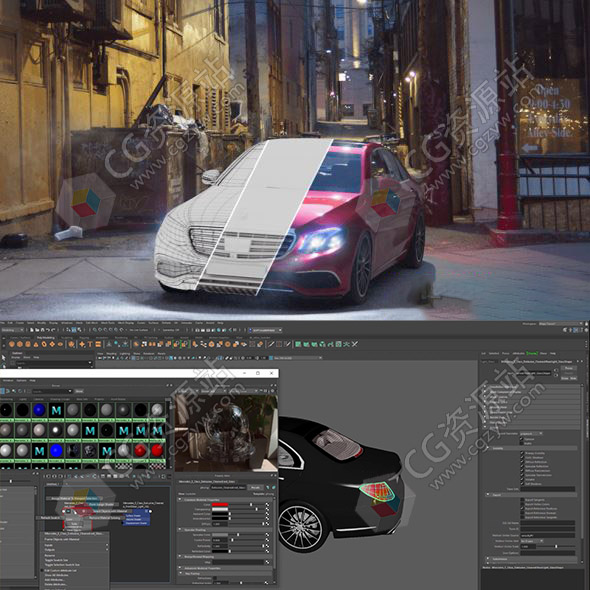 Maya+Nuke好莱坞电影特效场景合成视频教程+中英文字幕-图片1