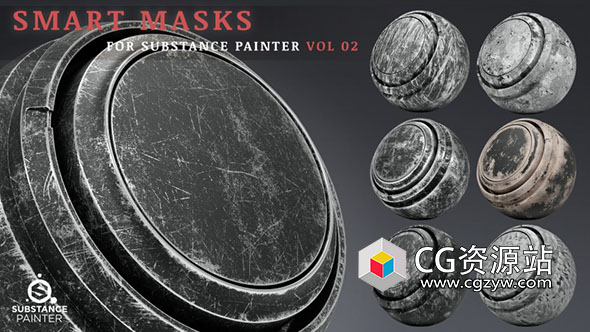 43种高细节完全可定制substance painter纹理贴图-图片1