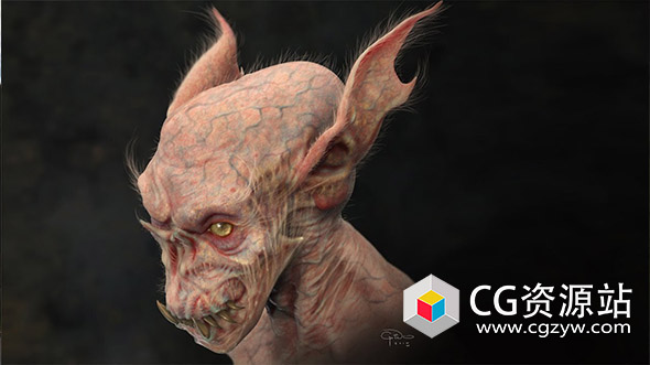 ZBrush+Keyshot半透明生物皮肤制作视频教程