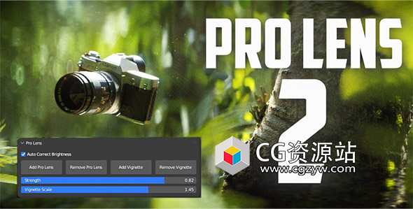 Blender镜头背景虚焦插件 Pro Lens V2.2