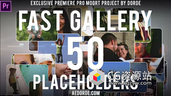PR模板-照片库快速相册展示幻灯片动画 Fast Gallery
