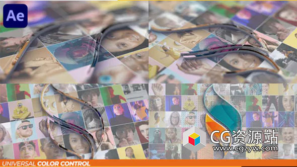 AE模板-视频墙快速logo动画 Fast Logo Intro